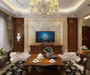 林蔭大院美式風格裝修設計效果圖