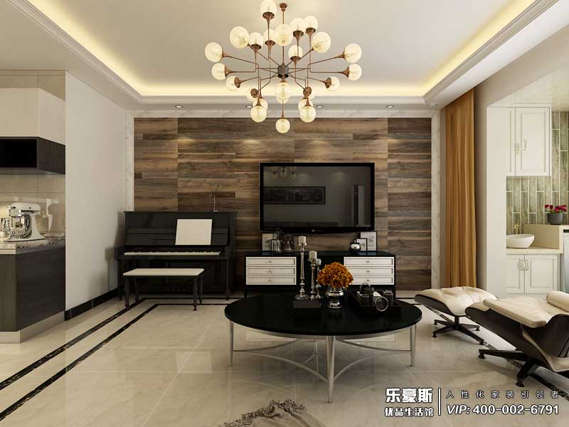 樂(lè)嘉名苑227平米躍層裝修效果圖