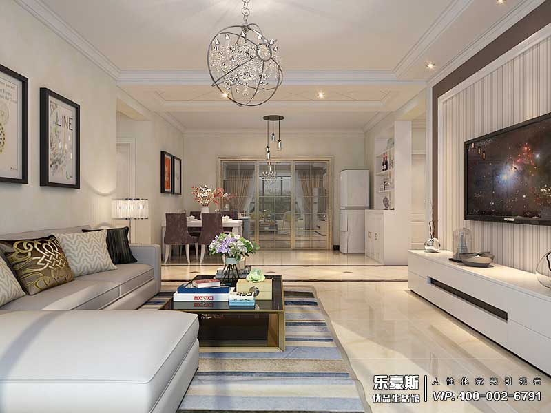 學府名城現代風格裝修效果圖