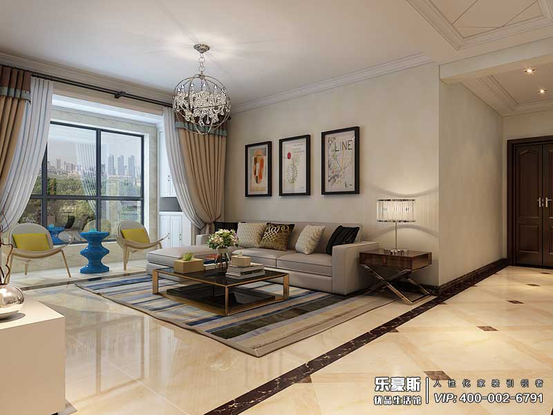 學府名城現代風格裝修效果圖