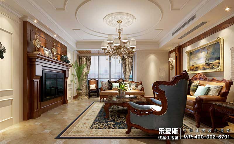 新合作城市廣場美式風(fēng)格裝修設(shè)計效果圖