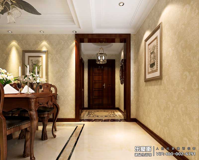 瑞城135平米歐式古典風(fēng)格裝修效果圖