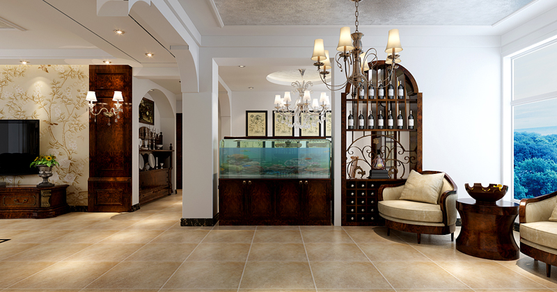 上東紅郡170平米三室兩廳兩衛(wèi)美式風(fēng)格 上東紅郡170平米三室兩廳兩衛(wèi)美式風(fēng)格