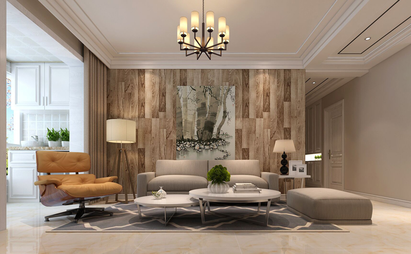 眾美綠都113平米三室兩廳現(xiàn)代簡約