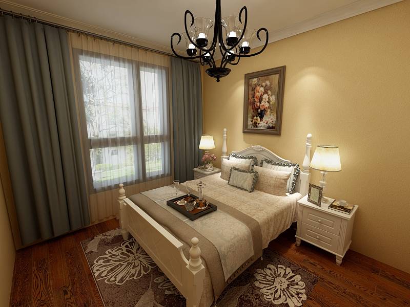 啟銳園127平米三室兩廳簡歐風格