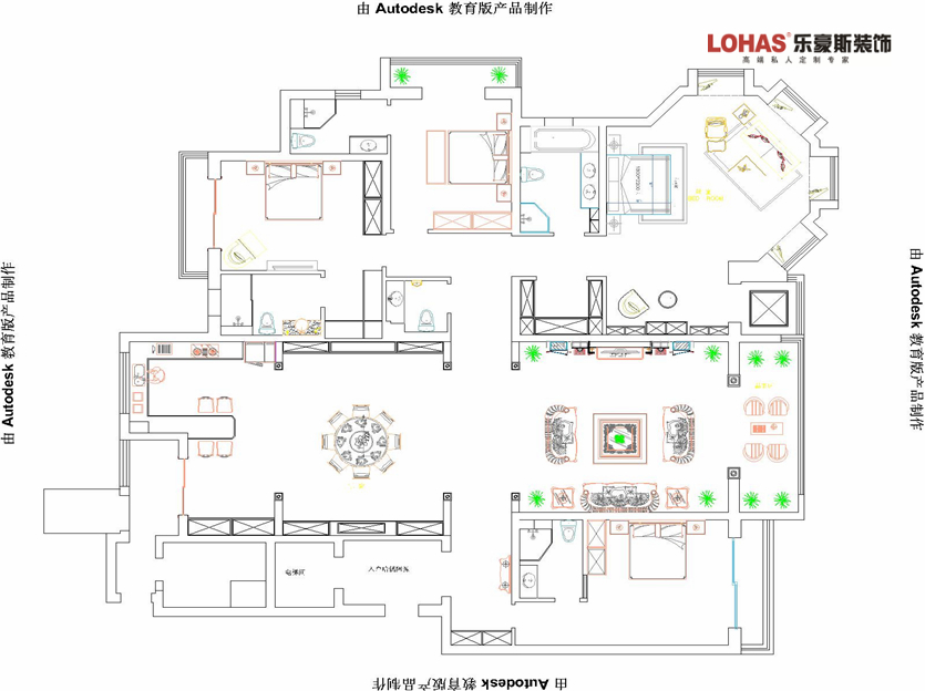 陽(yáng)光東尚400平米美式裝修