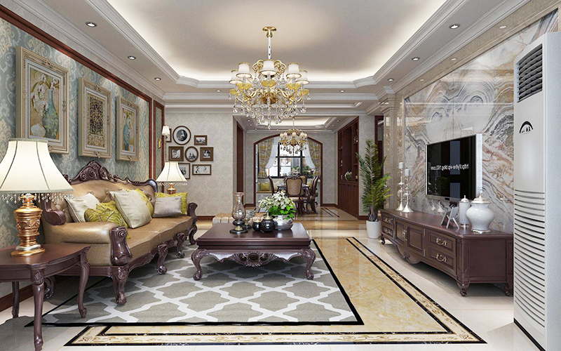 奧北公園180平米歐式風(fēng)格