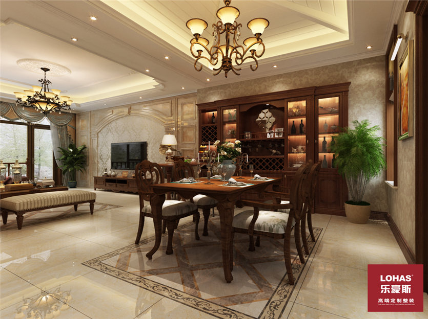 秦皇半島200平米別墅裝修效果圖