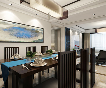 啟銳園小區(qū)135三室兩廳新中式簡(jiǎn)約風(fēng)格