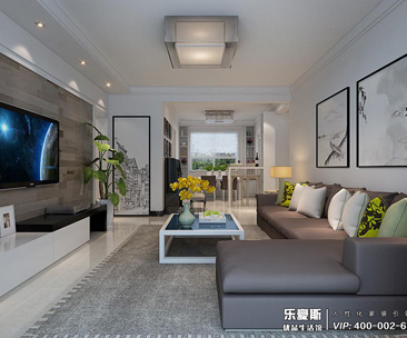 海棠灣130平米三室現(xiàn)代雅致裝修效果圖