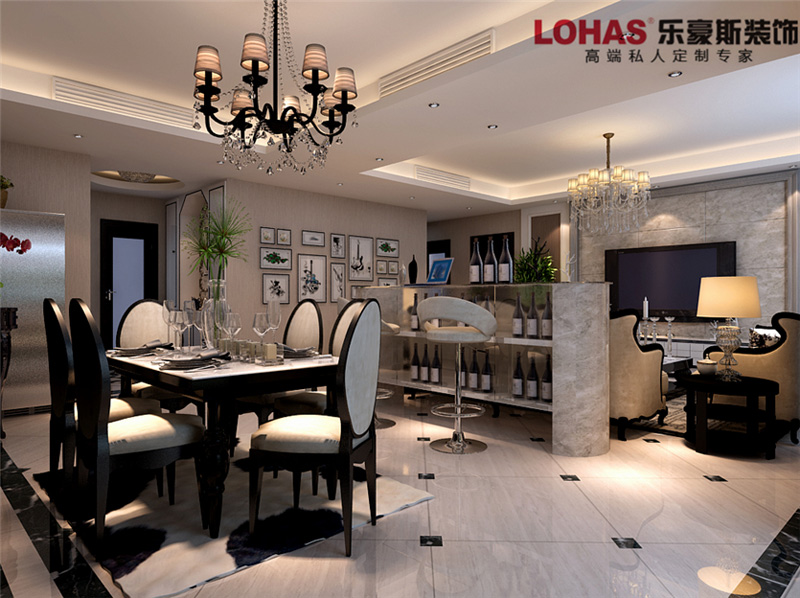 天山水榭花都122平3室2廳裝修效果圖