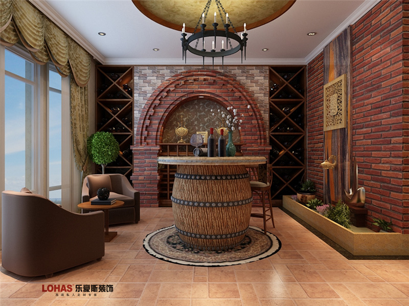 原河名墅400平別墅裝修案例效果圖