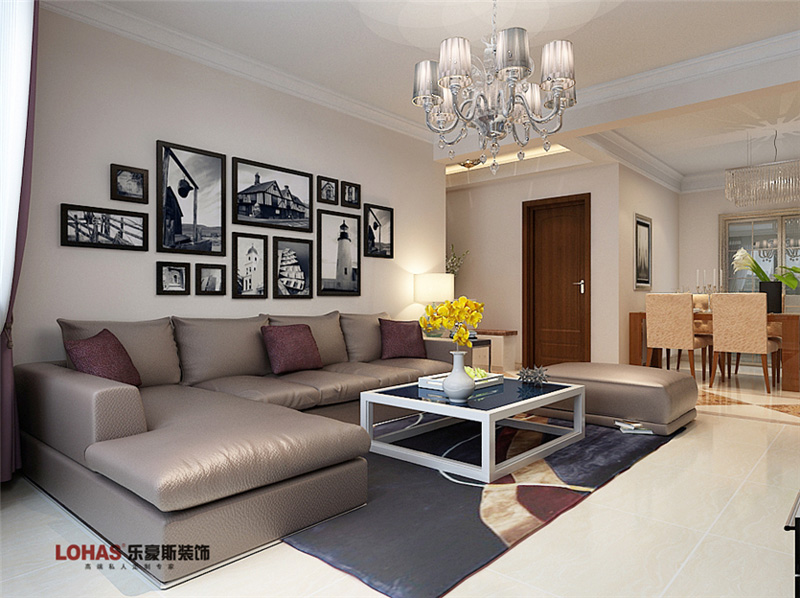 長九中心127平簡約風(fēng)格裝修效果圖