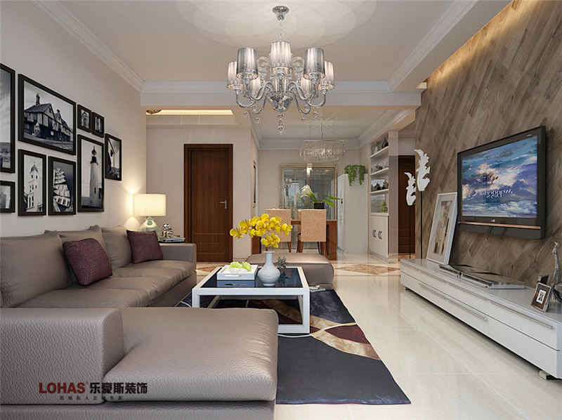 長九中心127平簡約風(fēng)格裝修效果圖