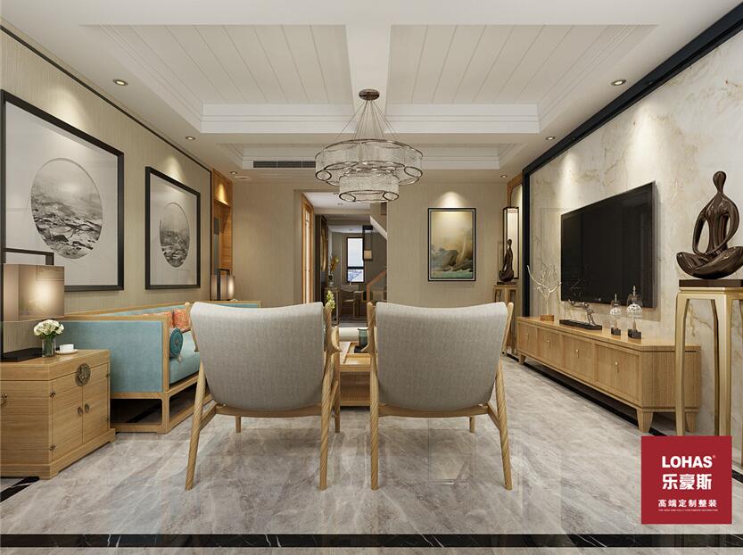 天山水榭花都別墅200平禪意新中式