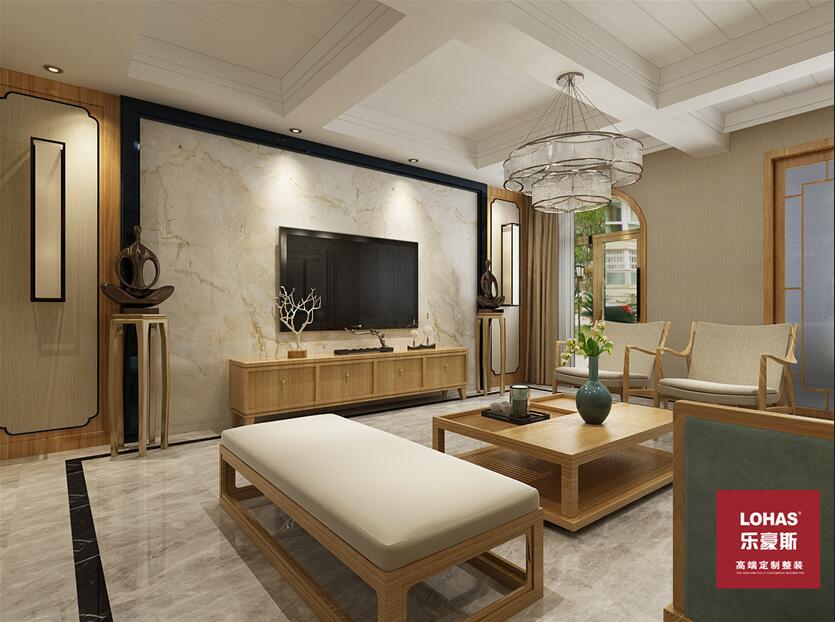 天山水榭花都別墅200平禪意新中式