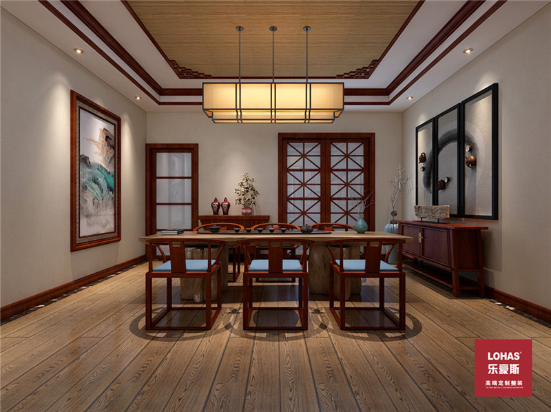 南村古鎮(zhèn)540平別墅中式裝修