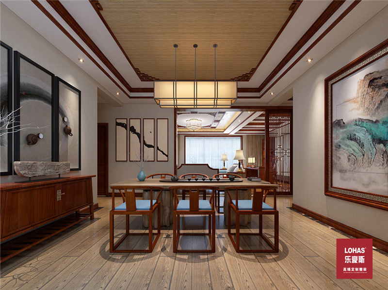 南村古鎮(zhèn)540平別墅中式裝修