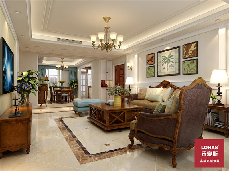 領(lǐng)世郡150平米裝修效果圖