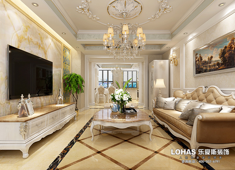 邯鄲涉縣別墅300平米中式風(fēng)格裝修案例