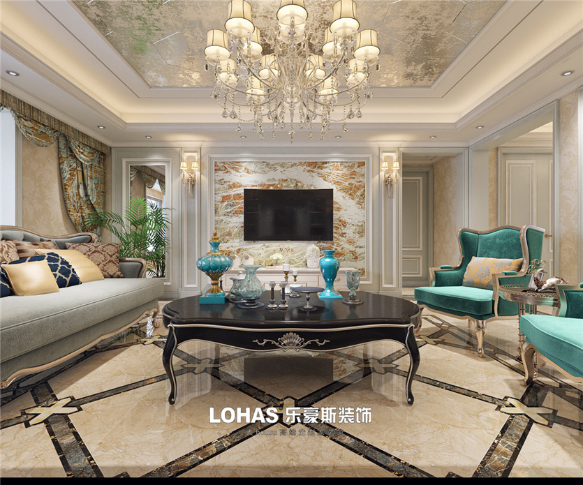 建投十號(hào)院300平歐式效果圖