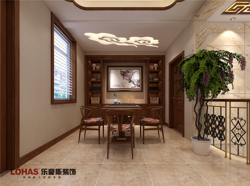 鑫界王府270平四室新中式裝修效果圖