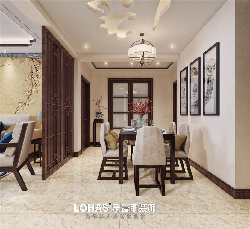 名相華府150平新中式四室效果圖