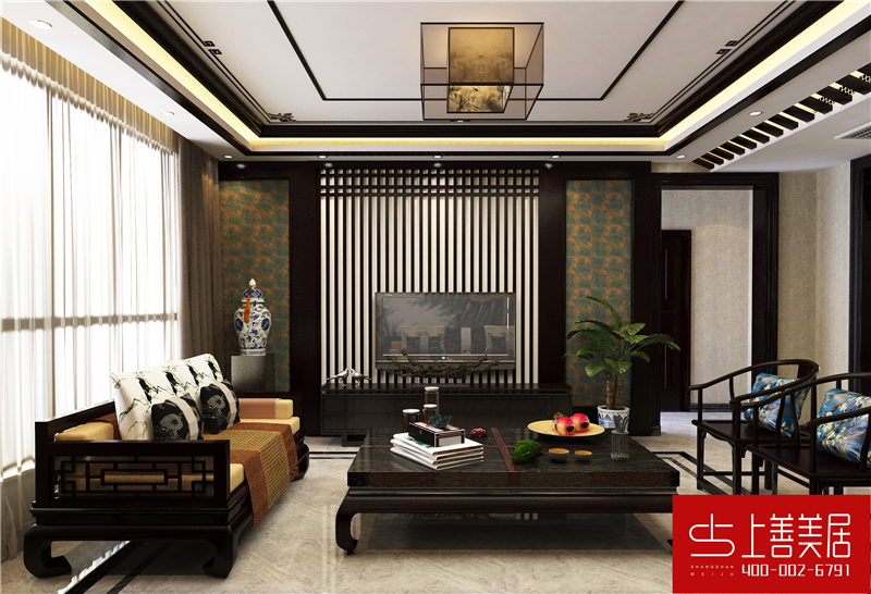 綠朗時光170平四室兩廳簡歐風格裝修效果圖 綠朗時光170平四室兩廳簡歐風格裝修效果圖