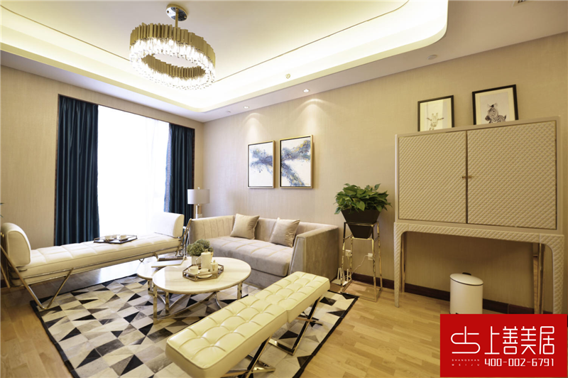 瑞府90平兩室兩廳簡(jiǎn)歐風(fēng)格裝修效果圖