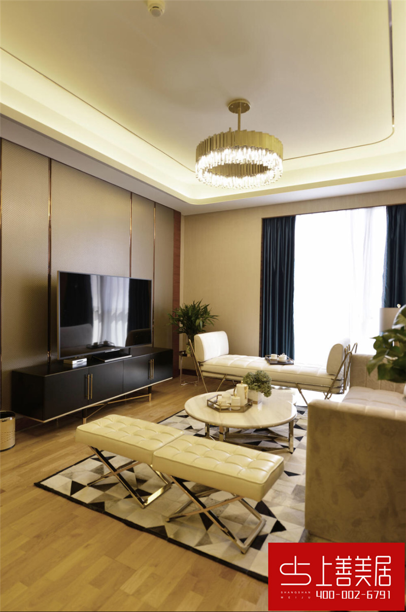 瑞府90平兩室兩廳簡歐風(fēng)格裝修效果圖