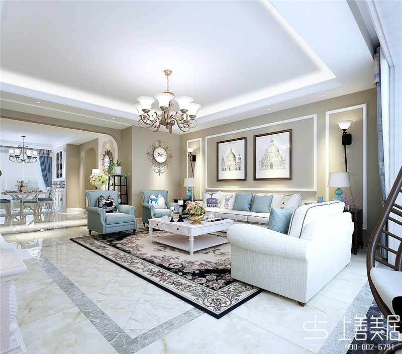 天山熙湖瀾岸/150平/美式風格