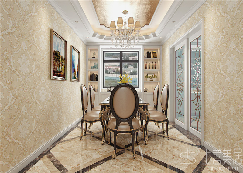 定州爵士山200平五室三廳歐式古典風(fēng)格裝修效果圖