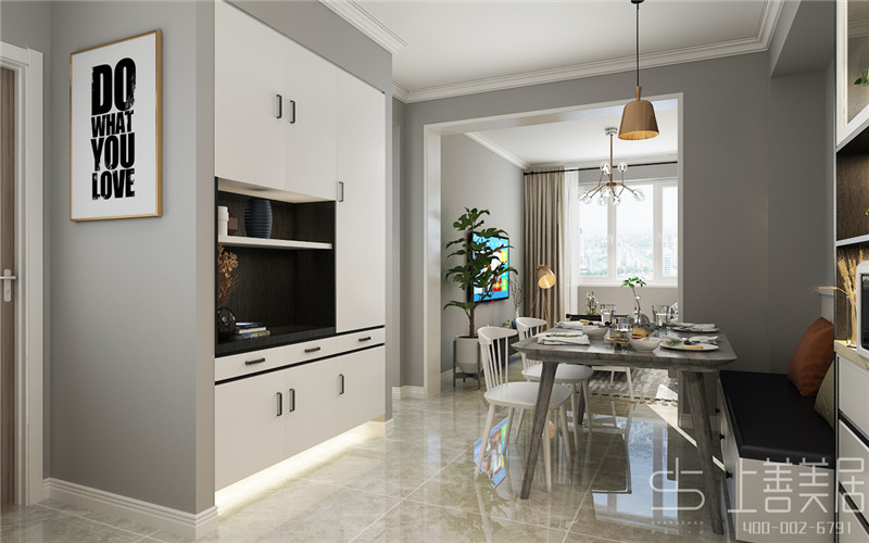 鐵路宿舍60平現代簡約風格裝修效果圖