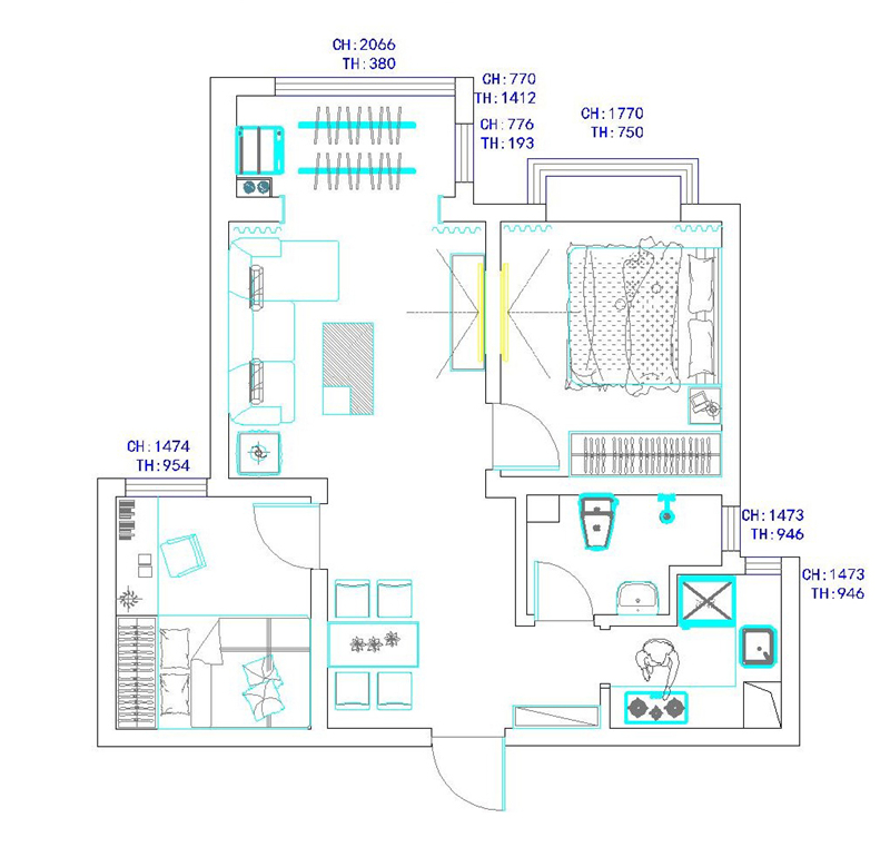 榮盛城72平現(xiàn)代簡(jiǎn)約