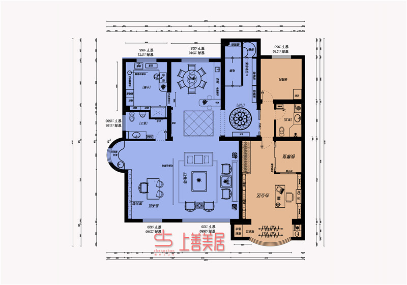 卓達玫瑰園400㎡中式