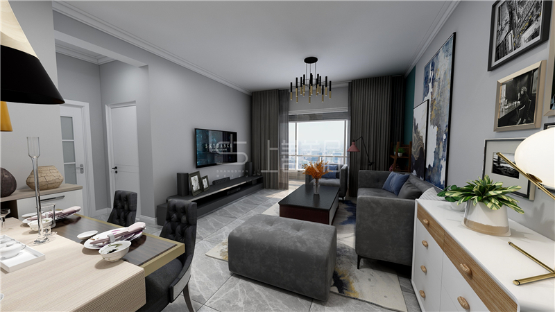 天悅城90平現(xiàn)代簡(jiǎn)約