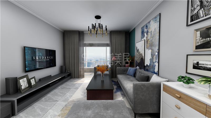 天悅城90平現(xiàn)代簡(jiǎn)約