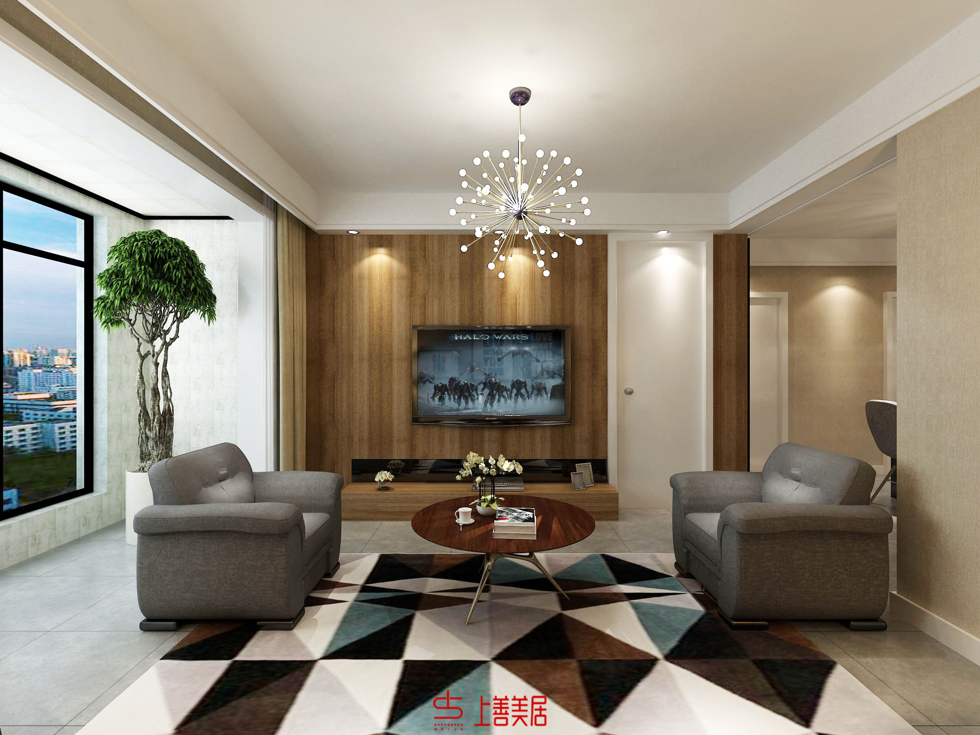 紫林灣96平現(xiàn)代簡(jiǎn)約