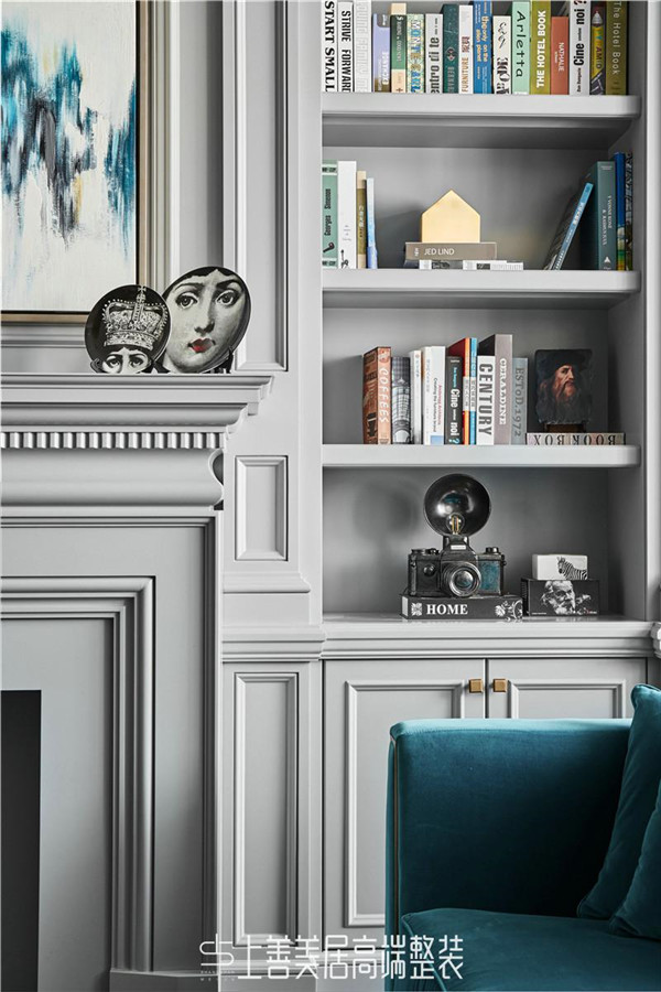 正定自建別墅326平美式裝修效果圖