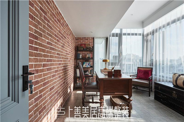 正定自建別墅326平美式裝修效果圖