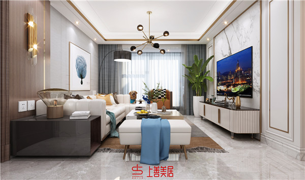 融創(chuàng)中心120㎡現(xiàn)代輕奢