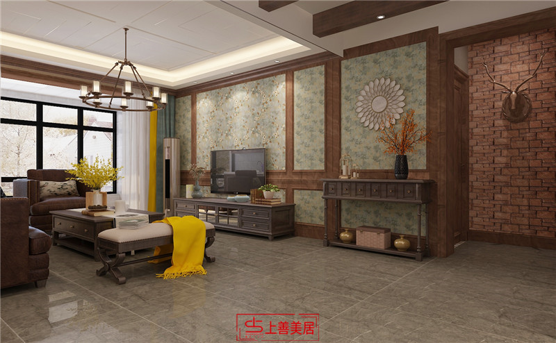 眾美鳳凰府/128㎡/美式鄉(xiāng)村