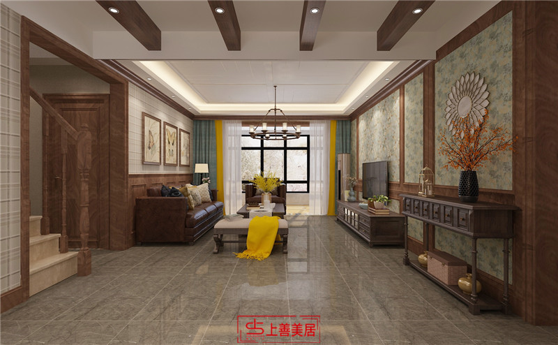 眾美鳳凰府/128㎡/美式鄉(xiāng)村