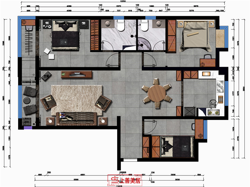 天佑家園/135㎡/新中式
