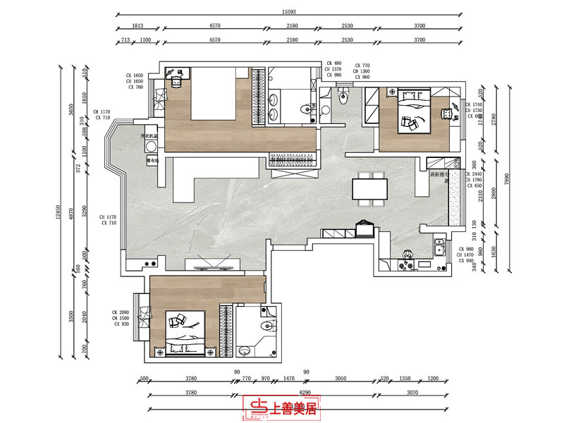 榮盛華府/180㎡/現(xiàn)代