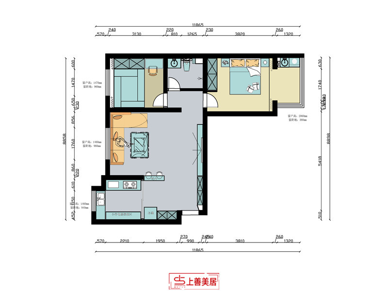 長(zhǎng)宏錦園/90㎡/現(xiàn)代風(fēng)