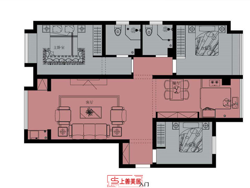 鹿城一號(hào)/125㎡/現(xiàn)代