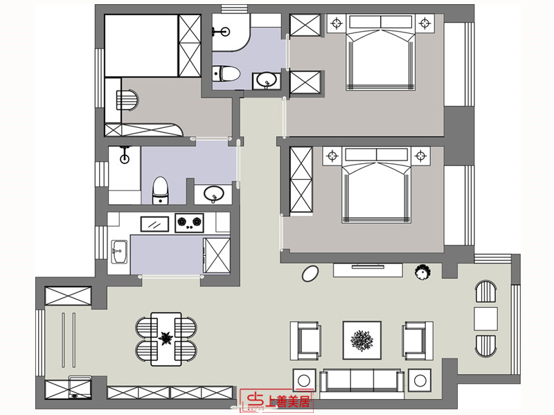 碧桂園天匯/137㎡/現(xiàn)代風(fēng)