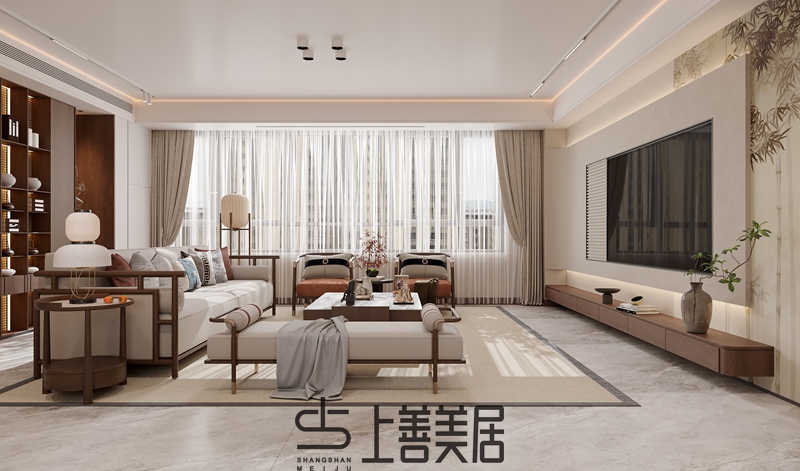 豐瑞苑四室兩廳宋式美學(xué)裝修設(shè)計