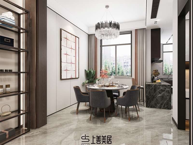 江水西岸500平聯(lián)排別墅裝修效果圖3